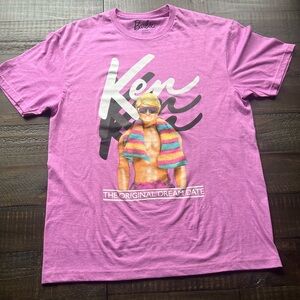 Barbie Hybrid Apparel, Men’s Pink T-Shirt, Size Large
